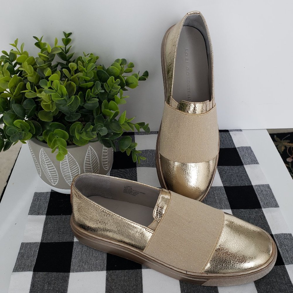 Lori Goldstein Collection Tonal Leather Slip-on